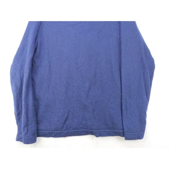 Mossimo Men's Italian 100% Merino Wool Pullover Sweater SZ L Blue Hole - Picture 6 of 9